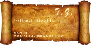 Töltési Gizella névjegykártya