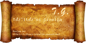 Töltési Gizella névjegykártya